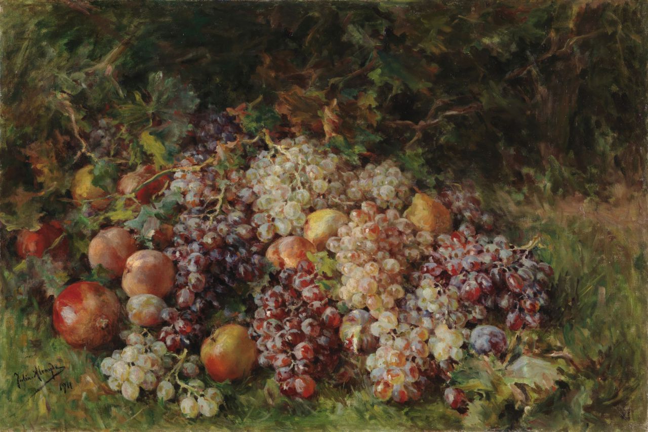 'Flores y frutas', de Maria Luisa de la Riva y Calloll de Mun?oz (1865 - 1926)