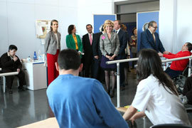 La infanta Elena y la presidenta Aguirre visitaron las instalaciones. (Foto: Comunidad de Madrid)