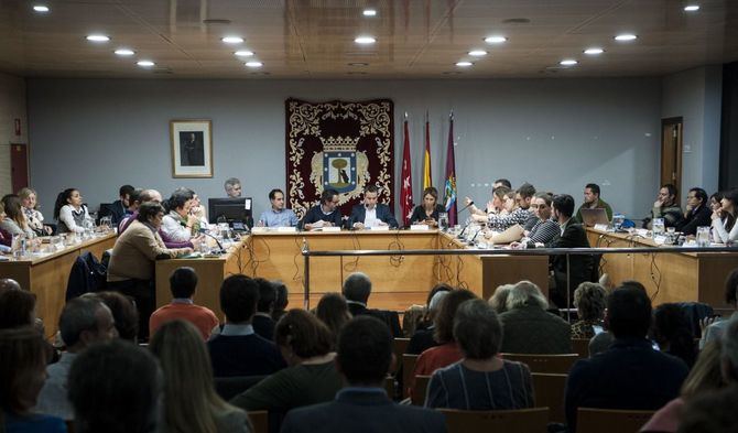 Una sesión de Pleno en la Junta de Retiro.