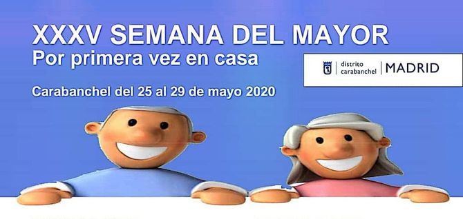 Cartel de la XXXV Semana de los Mayores de Carabanchel