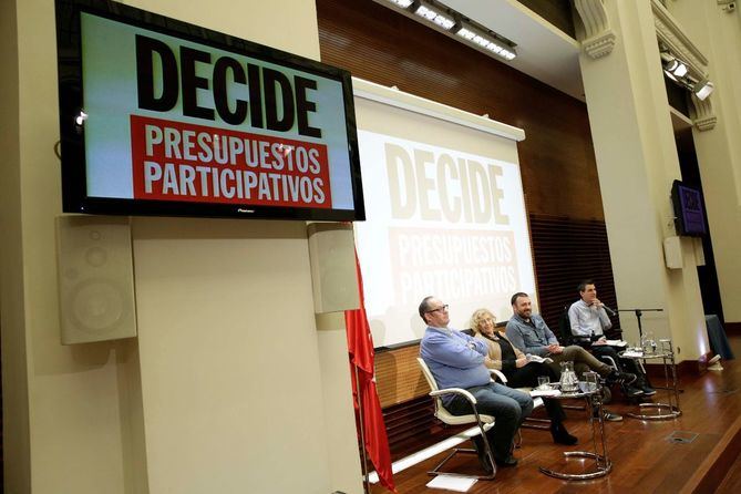 Presentación de los Presupuestos Participativos en 2018.