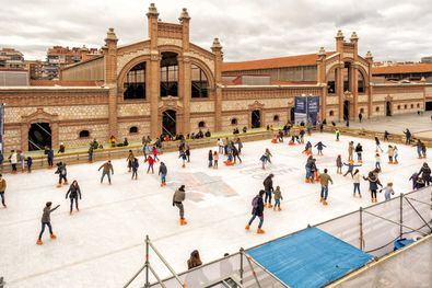 Hielo, patines y mascarillas