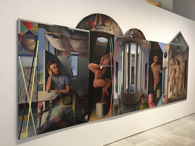 La exposición es la más amplia muestra que se ha dedicado en Madrid a Guillermo Pérez Villalta, un inusual recorrido a través de la obra de este artista 'esencial' para la escena contemporánea española. 