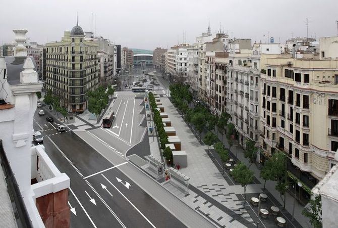 La reforma de la zona intermodal de Felipe II  permitirá reordenar la circulación peatonal y los distintos usos que confluyen en la zona.