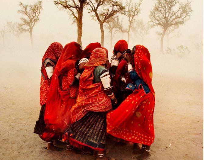 'Dust Storm', Rajasthan, India, 1983.