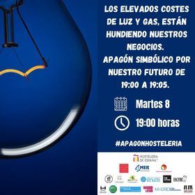 Bares y restaurantes de Madrid apagan sus luces este martes en protesta ante el alza de los costes energéticos