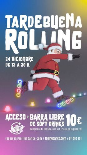 Celebrar la 'Tardebuena', acompañado de Papá Noel, en el Rolling Dance & Burger