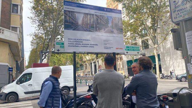 El concejal de Chamberí, Javier Ramirez, ha visitado esta semana el tramo afectado, entre las calles de Santa Engracia y Ríos Rosas.