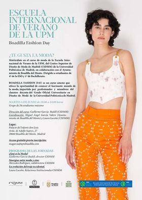 La Escuela de Verano de la UPM organiza el curso de moda 'Boadilla Fashion Day', como orientación preuniversitaria