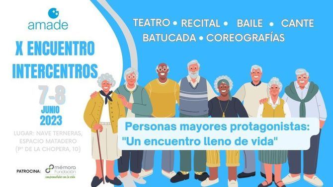 Más de mil mayores y profesionales de residencias compartirán actividades este miércoles y jueves, convocados por Amade