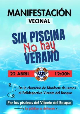 Los distritos del norte de la capital sólo dispondrán de 4.500 plazas de piscinas públicas, para más de 740.000 vecinos