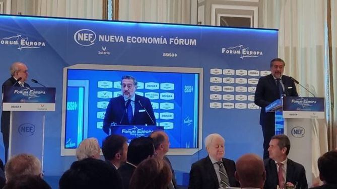 El presidente de la Cámara de Comercio de Madrid, Ángel Asensio, ha destacado la Comunidad de Madrid como ecosistema favorable para el desarrollo empresarial, en su conferencia en Nueva Economía Forum de este martes.