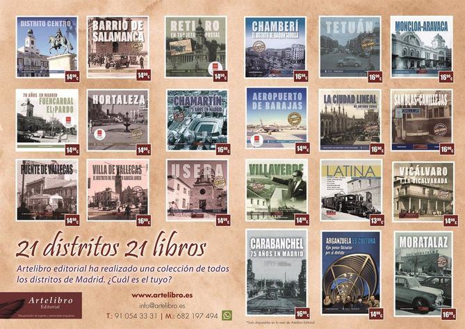 La colección de se inició en 2020 con el libro sobre el distrito de Arganzuela y ha concluido este mes, con la reciente publicación de 'Moratalaz, 9.000 años de historia'.