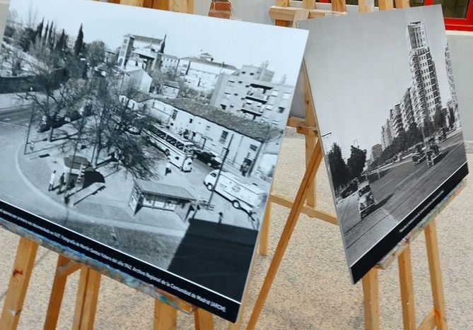 Rodríguez ha reunido en blanco y negro distintas fotografías que reflejan la 'gran transformación' de Chamartín de la Rosa hasta anexionarse a la capital.