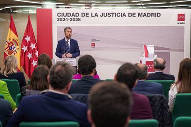 El 'número dos' del Ejecutivo madrileño ha puesto en valor que la Ciudad de la Justicia será 'el complejo judicial más grande del mundo y una de las mayores obras de edificación pública de España'.