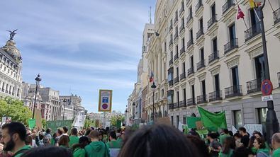 Los sindicatos de la Mesa han convocado una manifestación que partirá a las 18.00 horas de la plaza de Neptuno para concluir en la puerta del Sol, mientras las otras fuerzas han convocado otra movilización media hora antes en Atocha.