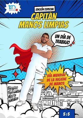 El trabajo ganador ha sido el comic 'Capitán Manos Limpias', del Hospital Universitario Santa Cristina.