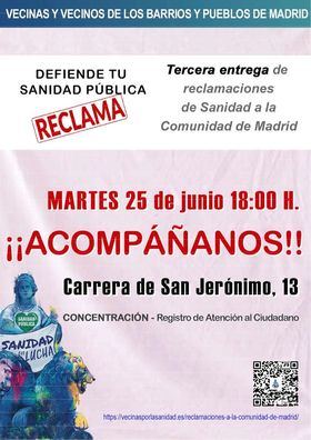  La entrega será este martes, 25 de junio, a las 18.00 horas, en la carrera de San Jerónimo, 13, donde se ubica la Oficina de Atención al Ciudadano.