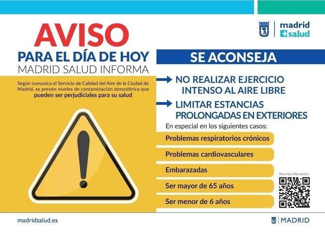 El Plan busca conseguir la máxima protección para la población y evitar, o al menos reducir, los efectos que las temperaturas extremadamente altas puedan producir a las personas, los bienes, servicios esenciales y al medio ambiente de la ciudad de Madrid.