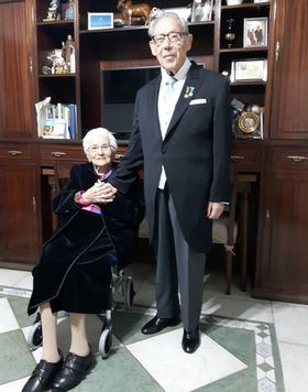 En 2022, alcanzaron las Bodas de Titanio, en un acto familiar en la Real Iglesia Parroquial de Santiago y San Juan Bautista.