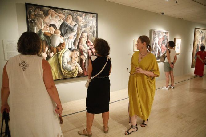 La delegada de Cultura, Turismo y Deporte, Marta Rivera de la Cruz, ha realizado una visita a la exposición dedicada a la pintora española Rosario de Velasco (Madrid, 1904 - Barcelona, 1991) por el Museo Nacional Thyssen-Bornemisza.