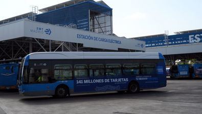 Un 16% de los autobuses de la EMT son eléctricos