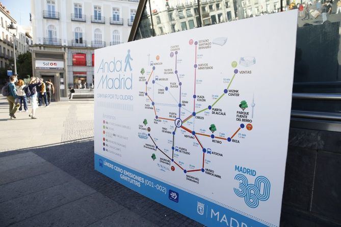 El mapa de Anda Madrid estará disponible en la web municipal, en las oficinas de turismo, en las juntas de distrito y en instalaciones municipales como centros culturales, de mayores, polideportivos y bibliotecas.