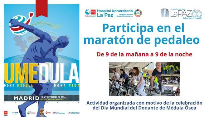 La Paz acoge este viernes una campaña por la donación de médula, con voluntarios pedaleando en 'bicis' estáticas