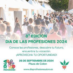 La cita con el Día de las Profesiones se celebra este jueves, 26 de septiembre, en la plaza de Colón.