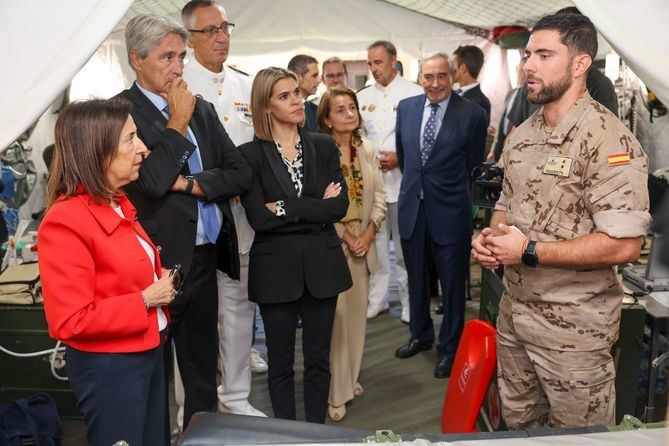 La ministra de Defensa, Margarita Robles, ha participado este jueves en la jornada conmemorativa sobre medicina militar, celebrada en la Universidad de Alcalá de Henares.