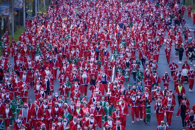 Éxito en la Carrera de Papá Noel en Madrid