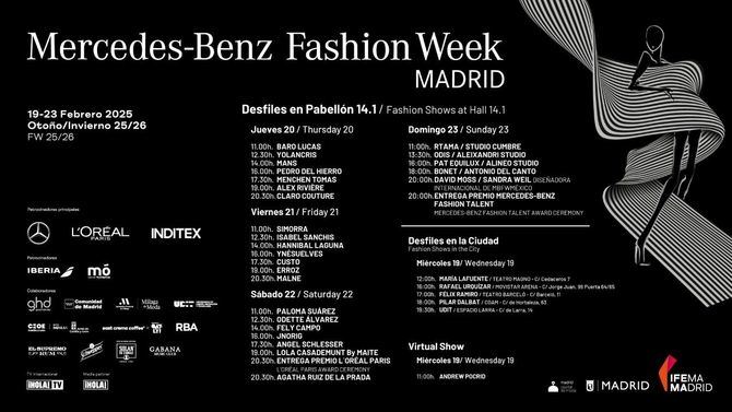 Nueva edición de la Mercedes-Benz Fashion Week Madrid, con 21 diseñadores consagrados