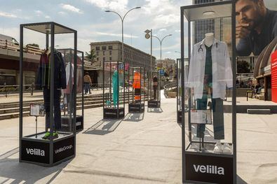 Homenaje de Velilla a los trabajadores esenciales