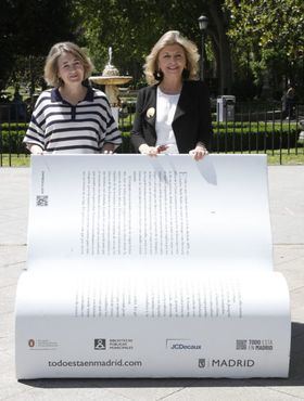 La anual está promovida por Penguin Random House junto a JCDecaux y Carat, con el apoyo del Consistorio, para el fomento de la lectura y la dinamización comercial y hostelera. Los libros gigantes se pueden visitar hasta el 22 de junio.