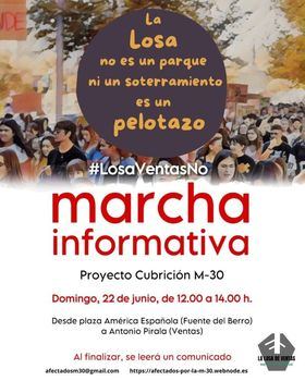 Con esta iniciativa, según señalan, se trata de conseguir que el Ayuntamiento de Madrid atienda a 'los intereses reales de los barrios afectados por el proyecto'.