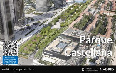 Dípticos que explican parque Castellana