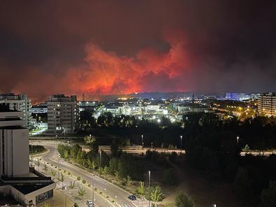 Perimetrado el incendio de Tres Cantos