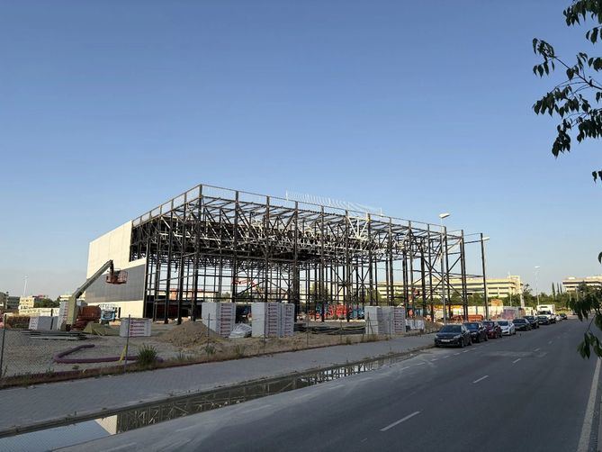 El teatro, cuyas obras avanzan a buen ritmo, está ubicado junto al barrio de Las Tablas –en el 'Distrito Telefónica'–, en Fuencarral-El Pardo.