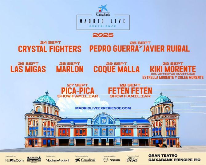 Crystal Fighters, Coque Malla, Marlon y Kiki Morente, en la quinta edición del CaixaBank Madrid Live Experience