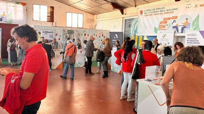 Este ano se han desplegado un total de 27 estands, distribuidos entre dos zonas: una dedicada al empleo, con 19, y otra para la formacion, con ocho.