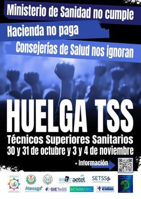 Los Técnicos Superiores Sanitarios inician huelga nacional por incumplimiento de acuerdos con el Ministerio y las CC.AA