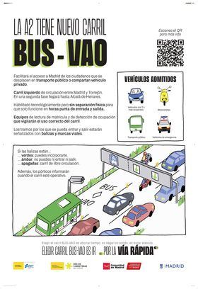 En una primera fase de funcionamiento. solo llegará hasta Torrejón de Ardoz y por él podrán circular el transporte público, los vehículos con dos o más ocupantes, las motos y los vehículos de emergencias.
