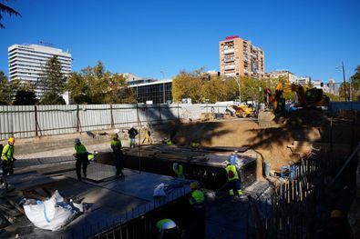 El tráfico frente al Bernabéu vuelve en enero