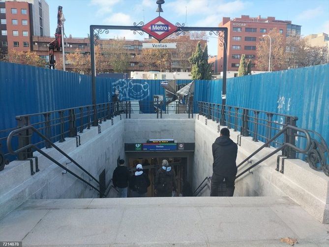 La Comunidad de Madrid ha completado ya el 60% de las obras de modernización y accesibilidad de la estación de Metro de Ventas correspondiente a las líneas 2 y 5 de la red.
