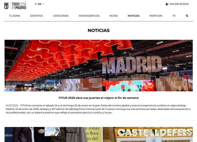 Da difusión a rutas y recorridos temáticos por la ciudad y publica noticias sobre actividades relacionadas con el comercio, la hostelería y el ocio de la capital.