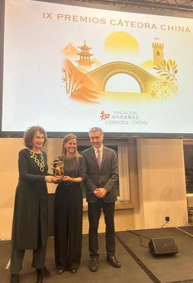 La concejala delegada de Turismo, Almudena Maíllo, ha sido la encargada de recoger el galardón.