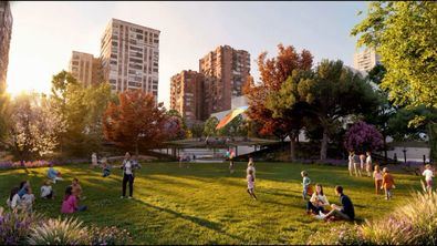 El ámbito contará con un anillo central de circulación y cinco pasarelas peatonales, 19 zonas estanciales, zonas de juegos infantiles, un pequeño graderío y numeroso mobiliario.