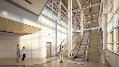 Contará con un edificio de viajeros, dos andenes de 220 metros de longitud y un paso entre andenes a distinto nivel.