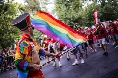 Marea arcoiris, por las calles de Madrid