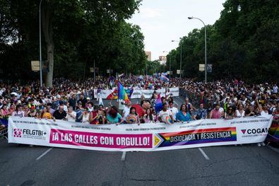 Marea arcoiris, por las calles de Madrid